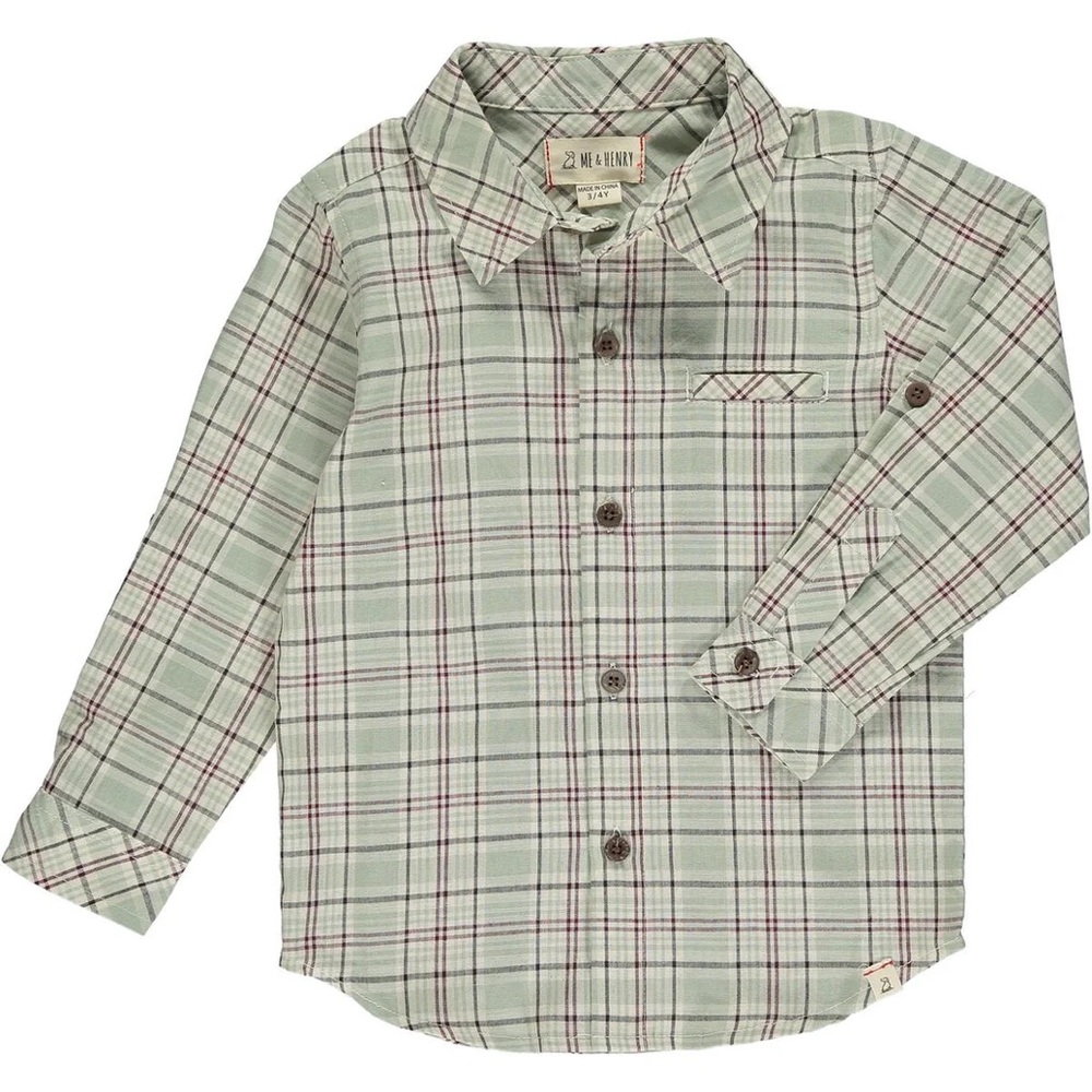 Me & Henry Atwood Woven Shirt- Plaid